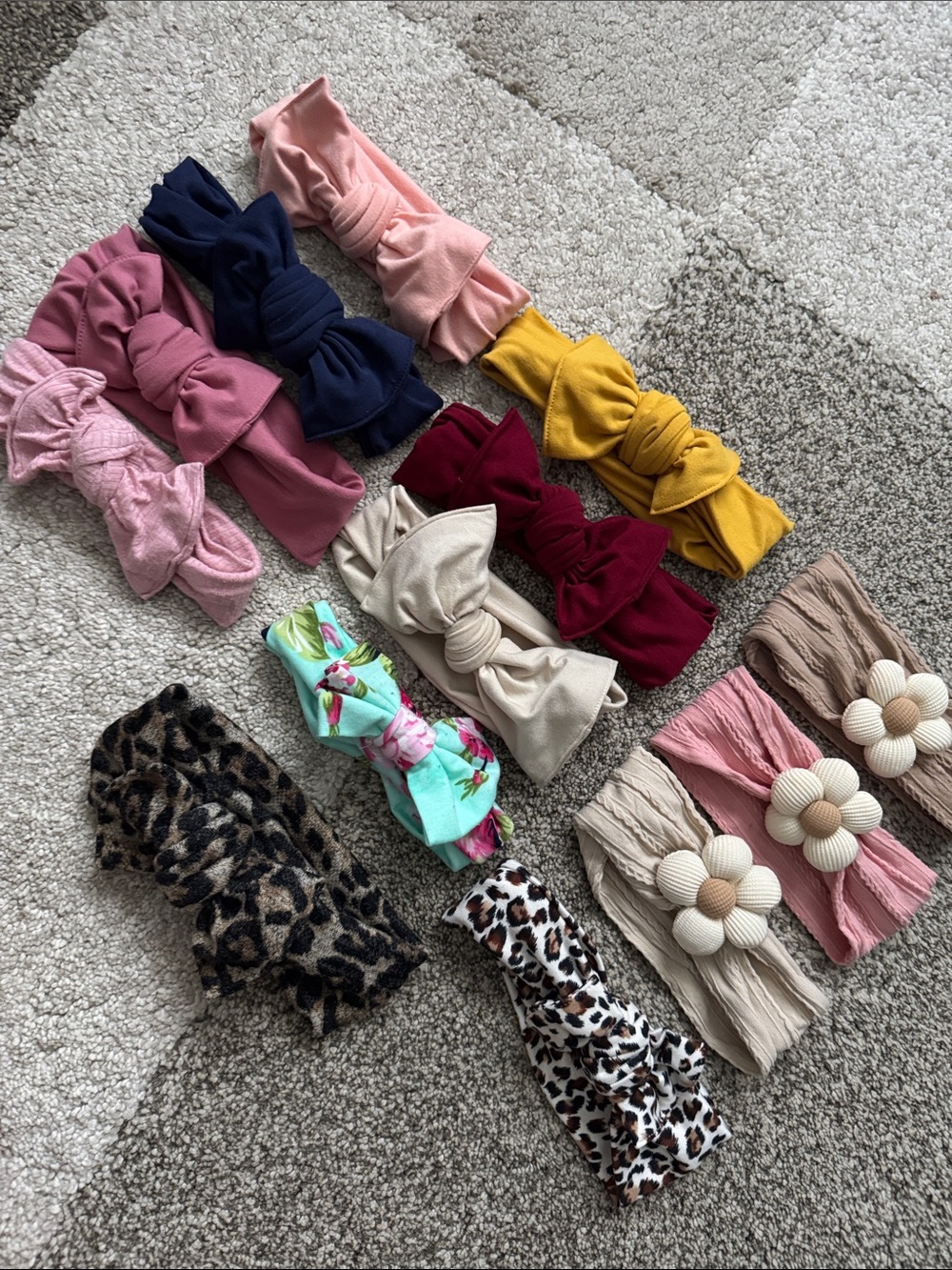 Assorted Girls' Knotted Headbands - 13pcs